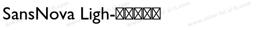 SansNova Ligh字体转换